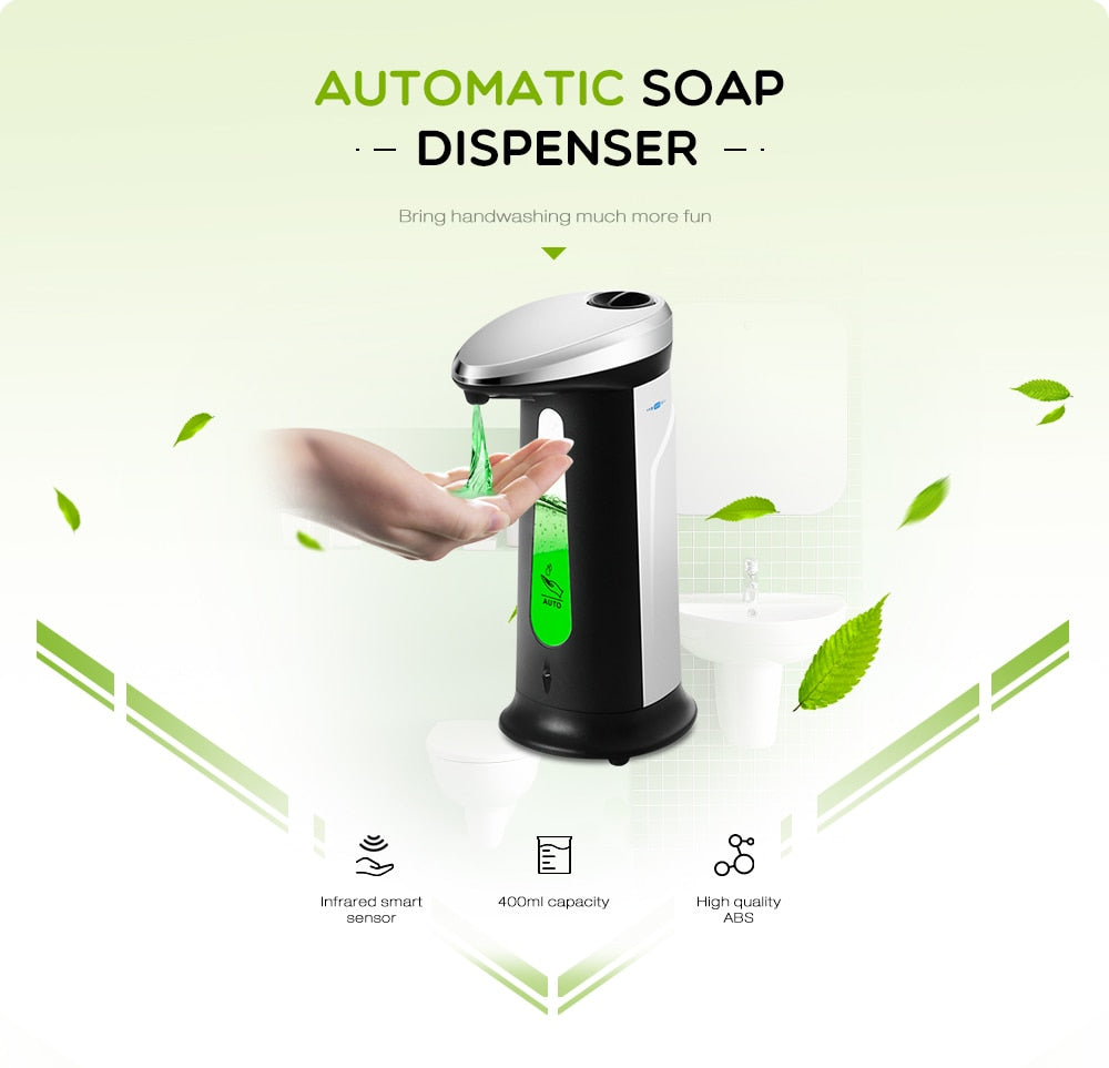 PureFlow™ Luxury Touchless Soap Dispenser – Smart Sensor 400ML