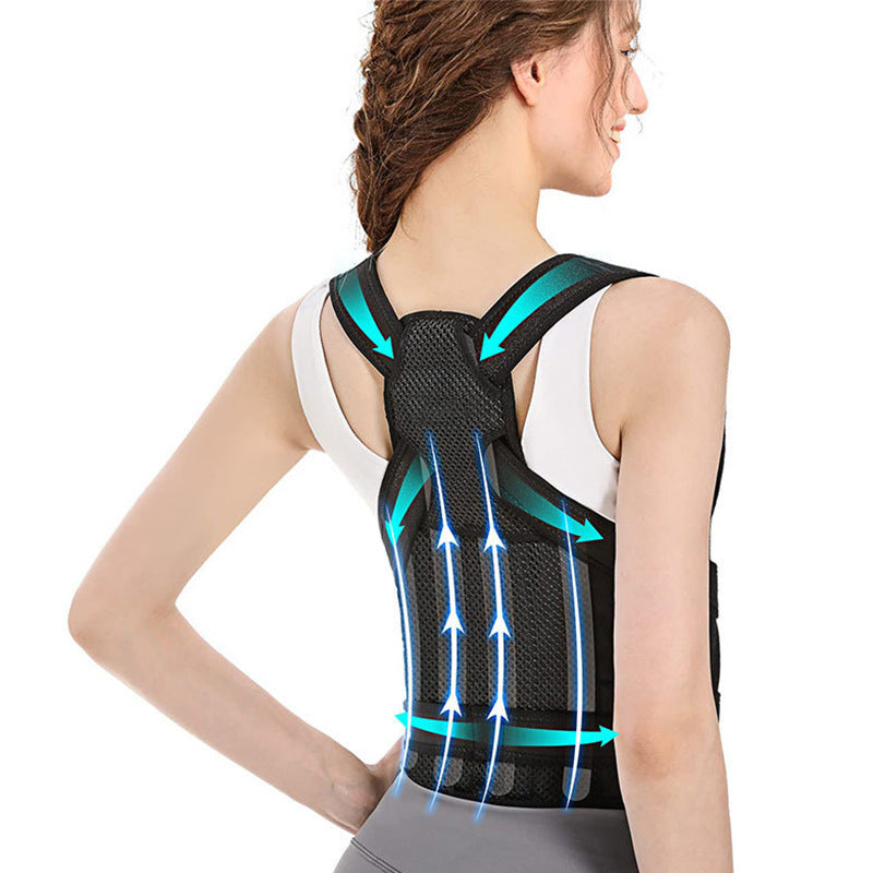 Back Support Posture Corrector with Breathable Straps
